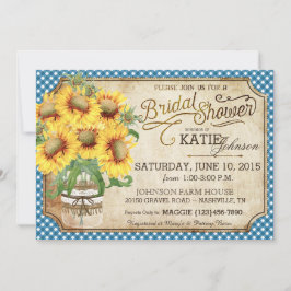 Invitación Ducha nupcial de la comida campestre del país de