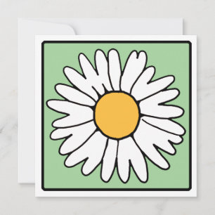 Invitación Ducha nupcial de la margarita de Gerber del jardín