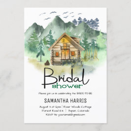 Invitación Ducha nupcial de la montaña acuática