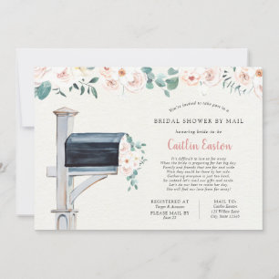 Invitación Ducha nupcial de larga distancia por correo