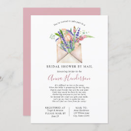 Invitación Ducha nupcial de larga distancia por correo