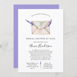 Invitación Ducha nupcial de larga distancia por correo