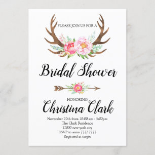 Invitación Ducha nupcial de las Antillas Florales