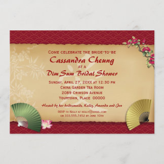 Invitación Ducha nupcial de las fans asiáticas