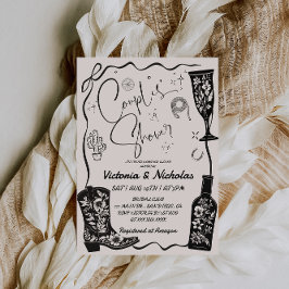 Invitación Ducha nupcial de las parejas occidentales