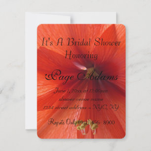 Invitación Ducha nupcial de los flores hawaianos de la