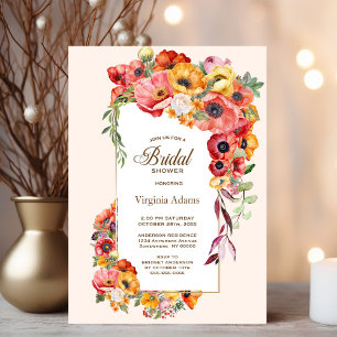 Invitación Ducha nupcial de los pimientos coloridos