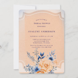 Invitación Ducha nupcial de marea pintada por la Marina