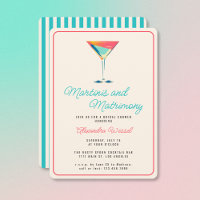 Ducha nupcial de Martinis y Matrimony Cocktails