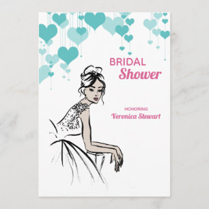 Invitación Ducha nupcial de matrimonio de 1950