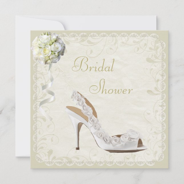 Invitación Ducha nupcial de Moda y de novias (Anverso)