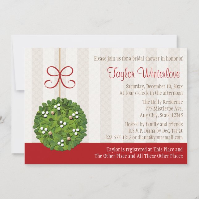 Invitación Ducha nupcial de mosca besa (Anverso)