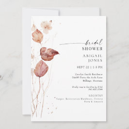 Invitación Ducha nupcial de otoño