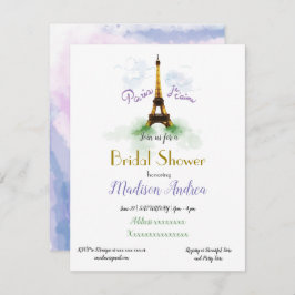 Invitación Ducha nupcial de París