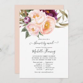 Invitación Ducha nupcial de Pastel Floral por correo