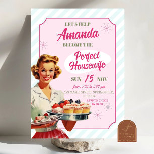 Invitación Ducha nupcial de Retro Perfect Housewife de 50