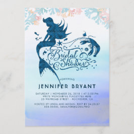 Invitación Ducha nupcial de sirvienta bajo el mar del amor