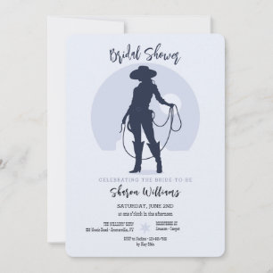 Invitación Ducha nupcial de vaca Silhouette Bridal