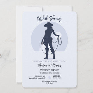 Invitación Ducha nupcial de vaca Silhouette Bridal