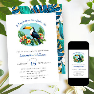 Invitación Ducha nupcial de veranos de selva tropical