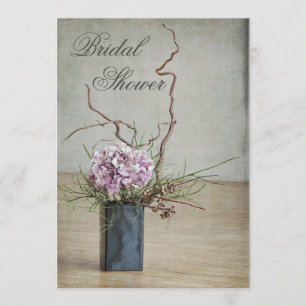 Invitación Ducha nupcial del arreglo rústico elegante del