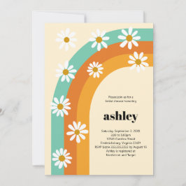 Invitación Ducha nupcial del Boho Daisy Bridal del Groovy Rai