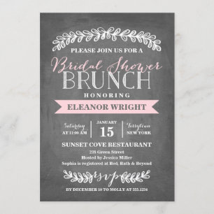 Invitación Ducha nupcial del brunch el   del laurel