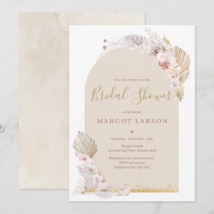 Invitación Ducha nupcial del desierto del Arco Bohemio de Pam