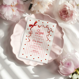 Invitación Ducha Nupcial del Día de San Valentín con Arco de
