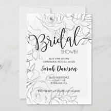 Ducha nupcial, ducha de matrimonio elegante