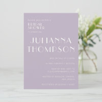 Ducha nupcial elegante de estilo lilac Art Deco