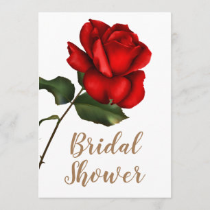 Invitación Ducha nupcial elegante elegante floral blanca del