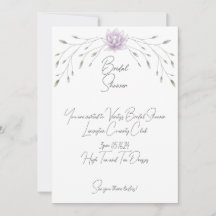 Ducha nupcial Elegante hoja y Lotus rosa