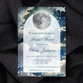 Invitación Ducha nupcial en el cielo nocturno