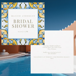 Invitación Ducha nupcial en la Plaza Azul del Mediterráneo