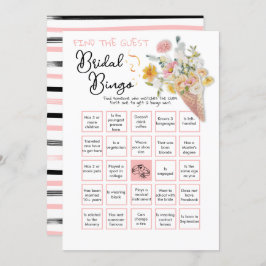 Invitación Ducha nupcial escocesa para huésped BINGO