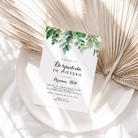 Ducha nupcial española botánica de eucalipto verde