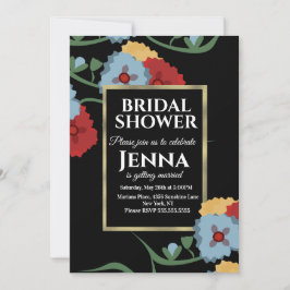 Invitación Ducha Nupcial Falsa Botánica Floral Mexicana