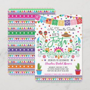 Invitación Ducha nupcial Fiesta / No hay tiempo para la siest