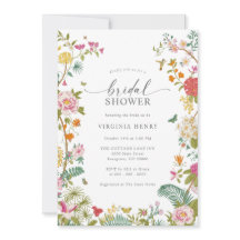 Ducha nupcial floral colorida