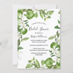 Invitación Ducha nupcial floral de color de agua de las extre