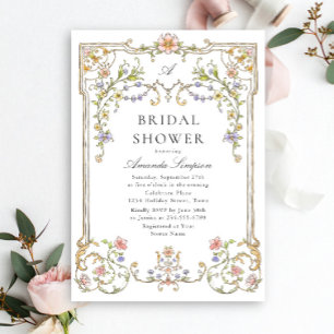 Invitación Ducha nupcial floral de Grace Ornate en Victoria