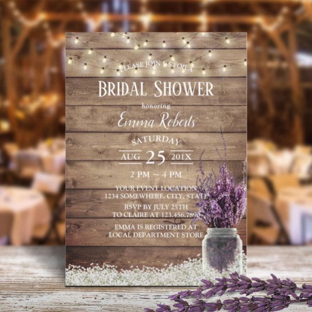Invitación Ducha nupcial floral de lavadora de aliento para b (Subido por el creador)