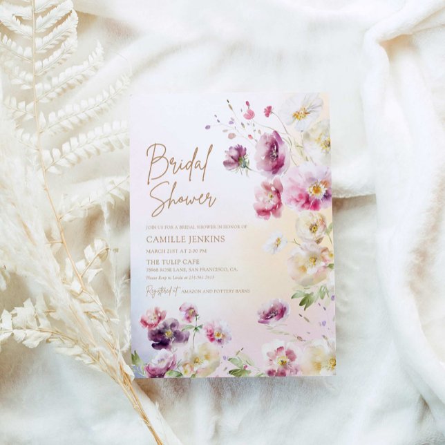 Invitación Ducha nupcial floral de primavera (Subido por el creador)