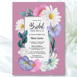 Invitación Ducha nupcial floral de primavera