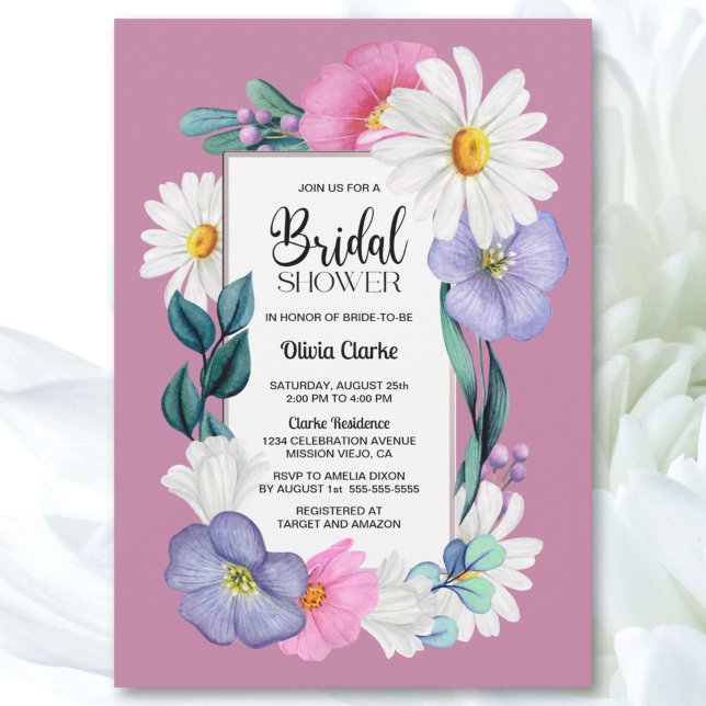 Invitación Ducha nupcial floral de primavera (Subido por el creador)