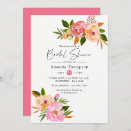 Invitación Ducha nupcial floral de primavera