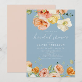 Invitación Ducha nupcial floral de primavera elegante de Rubo