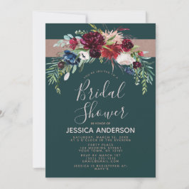 Invitación Ducha nupcial floral de vacaciones rusas