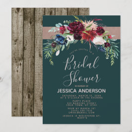 Invitación Ducha nupcial floral de vacaciones rusas